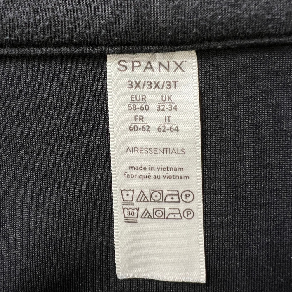 Spanx Airessentials Half Zip Pullover 3x Black Mo… - image 5